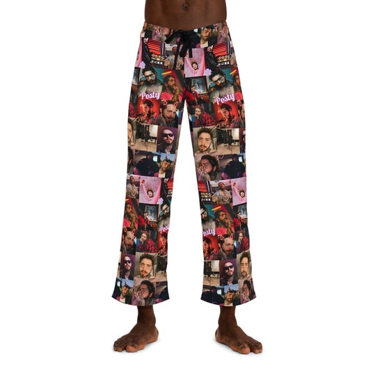 Post Malone Posty Love Photo Collage Men's Pajama Pants