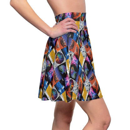 Muse Album Cover Collage Women's Skater Skirt