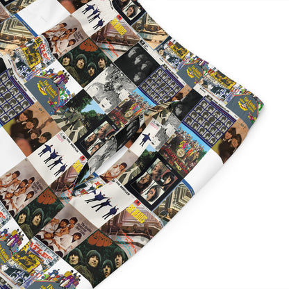 The Beatles Album Cover Collage Men's Board Shorts