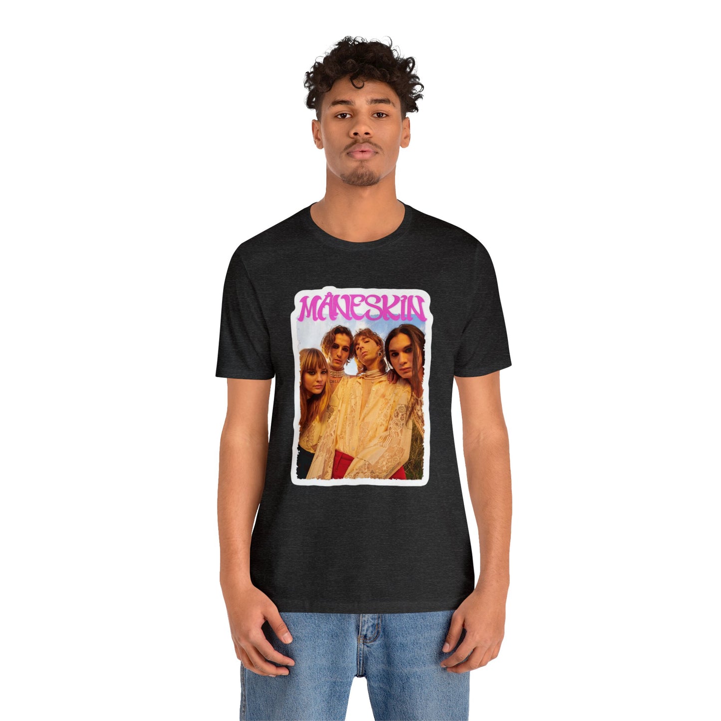 Måneskin Group Photo Unisex Jersey Short Sleeve Tee Shirt