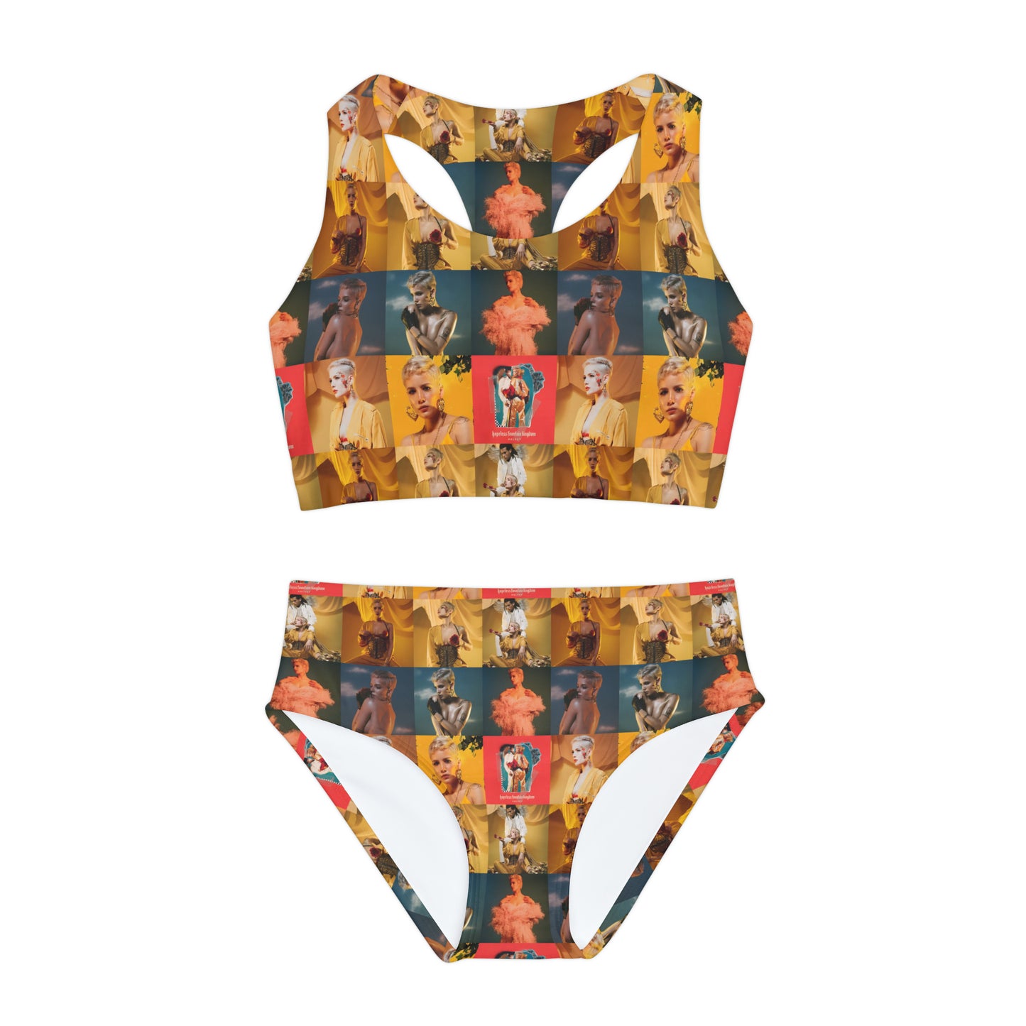 Halsey Hopeless Fountain Kingdom Mosaic Girls Two Piece Swimsuit