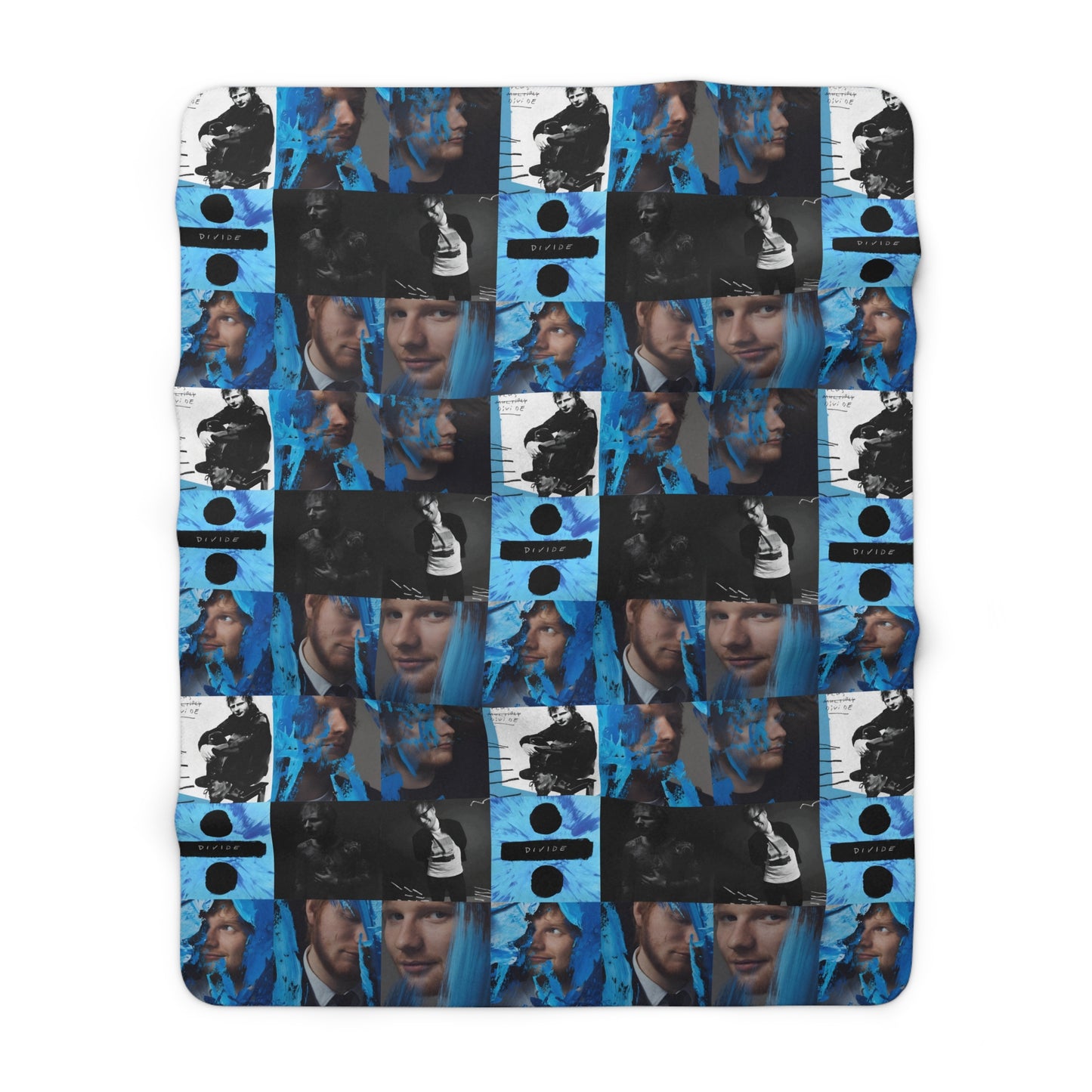 Ed Sheeran Divide Mosaic Sherpa Fleece Blanket