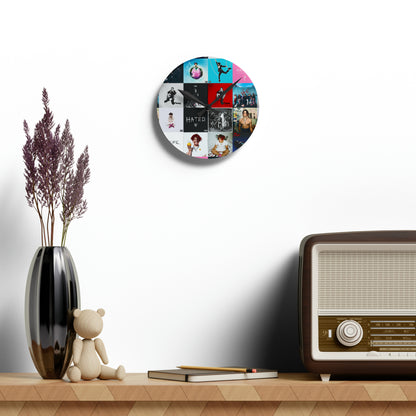 YUNGBLUD Album Cover Art Collage Acrylic Wall Clock