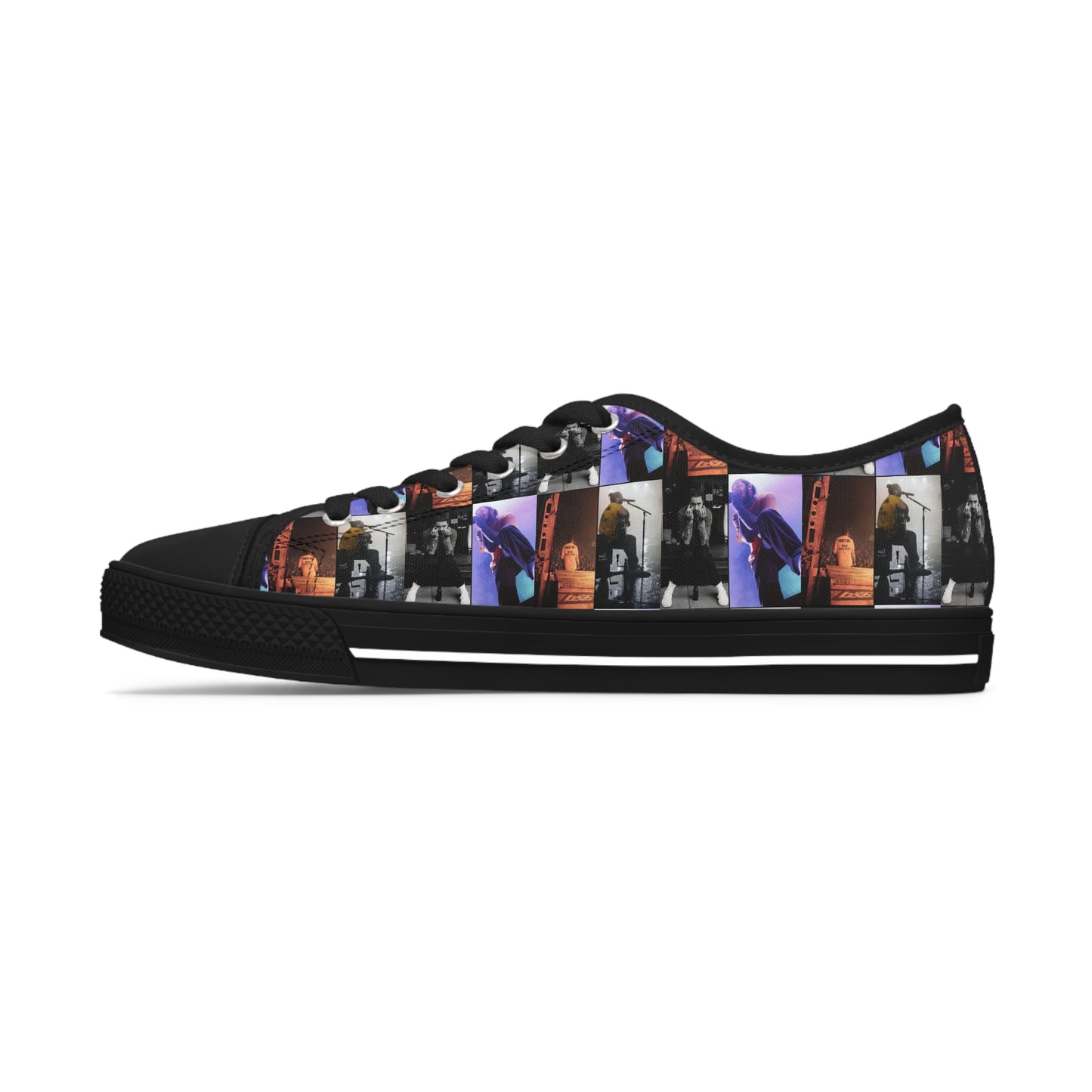 Post Malone On Tour Collage Women's Low Top Sneakers