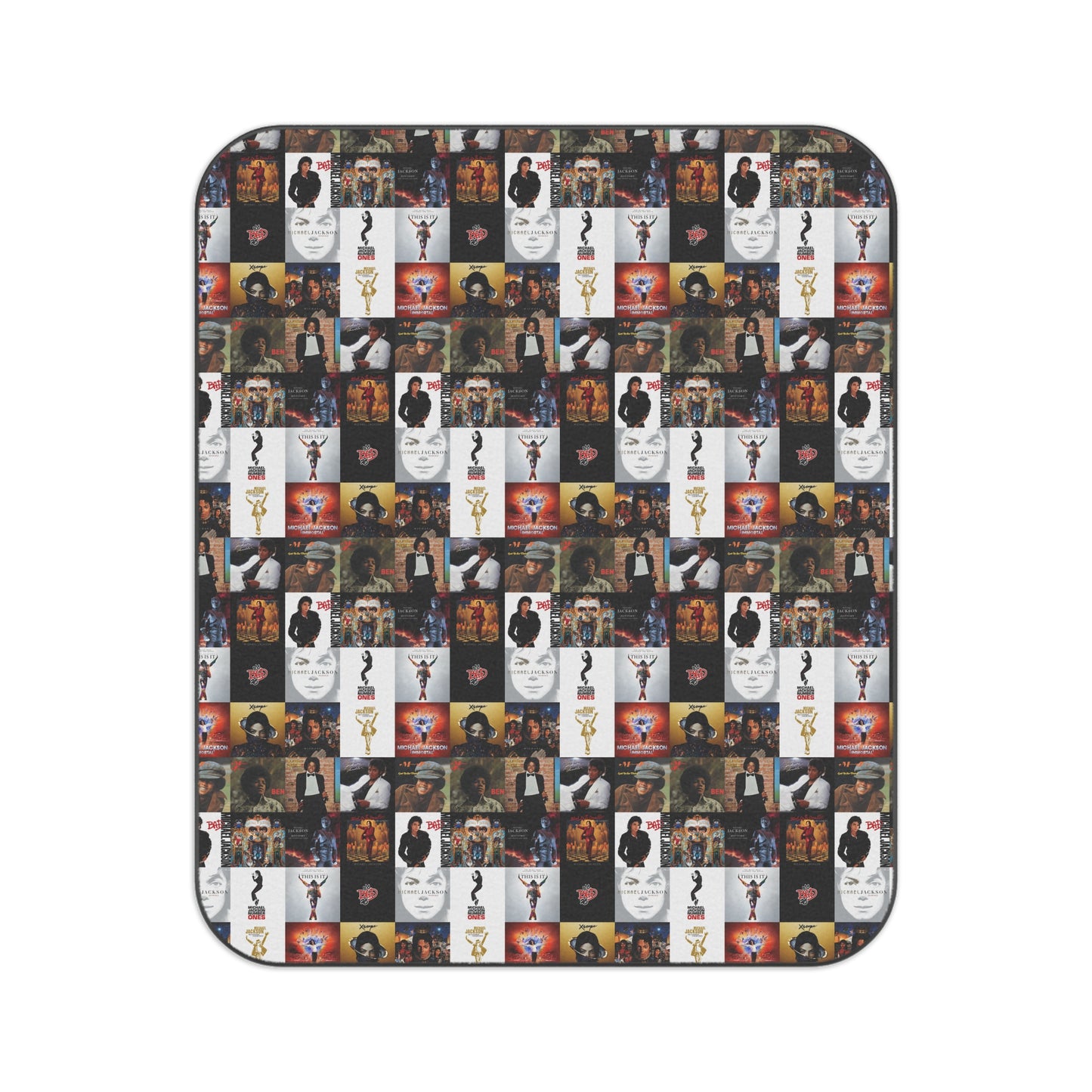 Michael Jackson Album Cover Collage Picnic Blanket