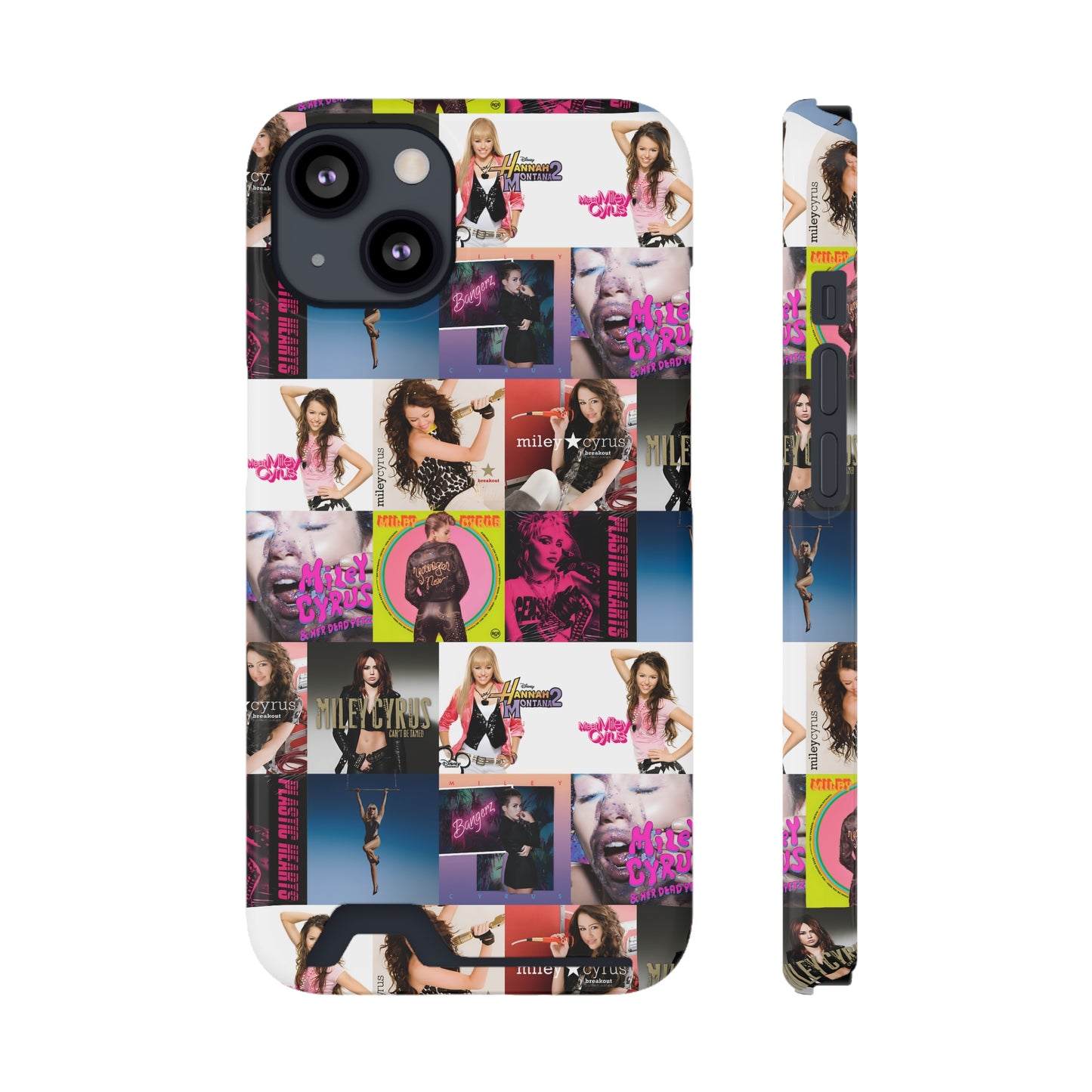 Miley Cyrus Album Cover Collage Phone Case With Card Holder