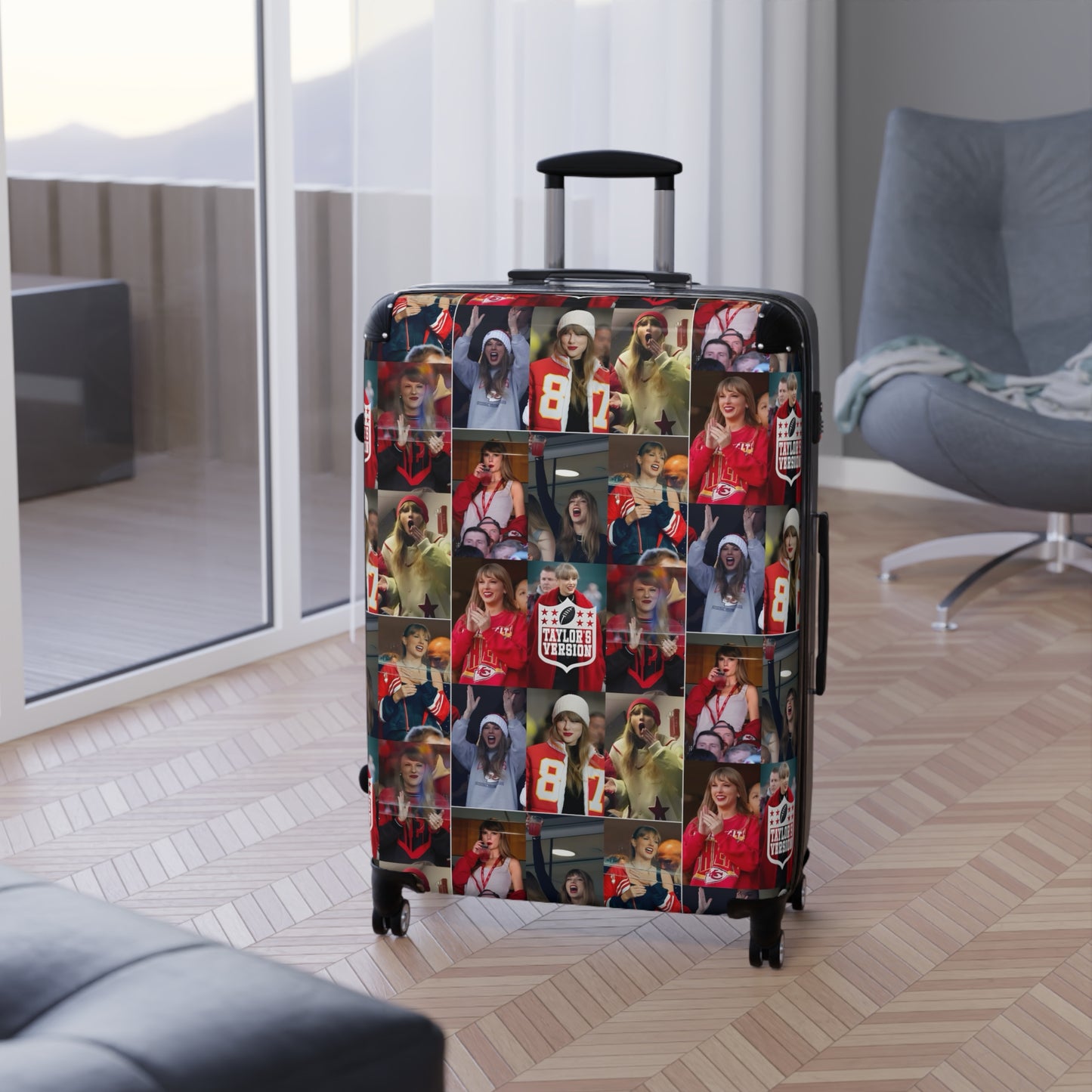 Taylor Swift Chiefs Fan Taylor's Version Suitcase