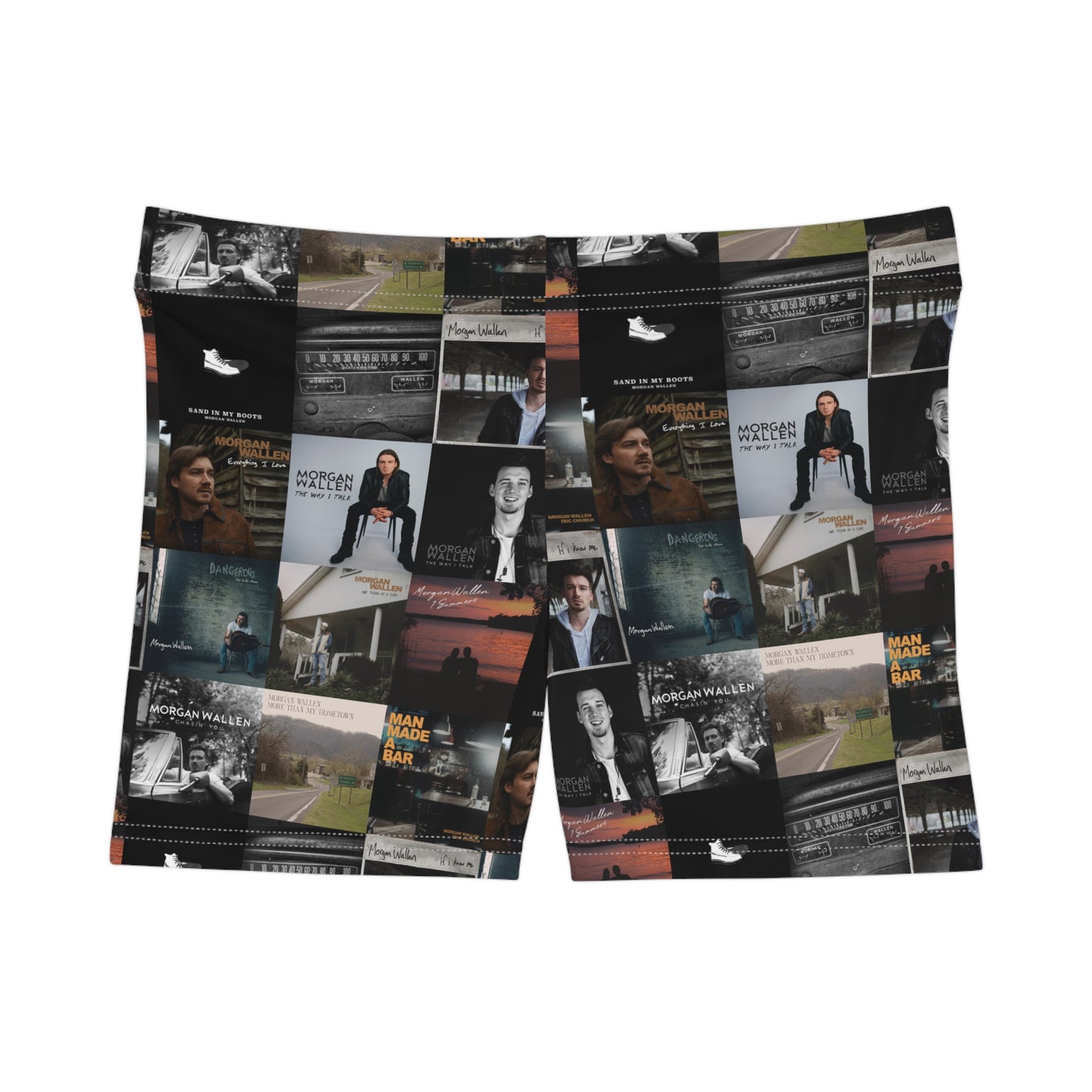 Morgan Wallen Album Cover Collage Women's Shorts