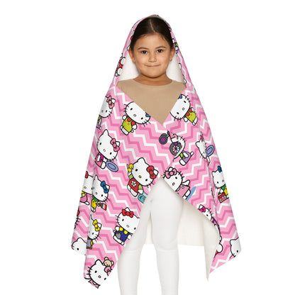 Hello Kitty Playtime Collage Youth Hooded Towel