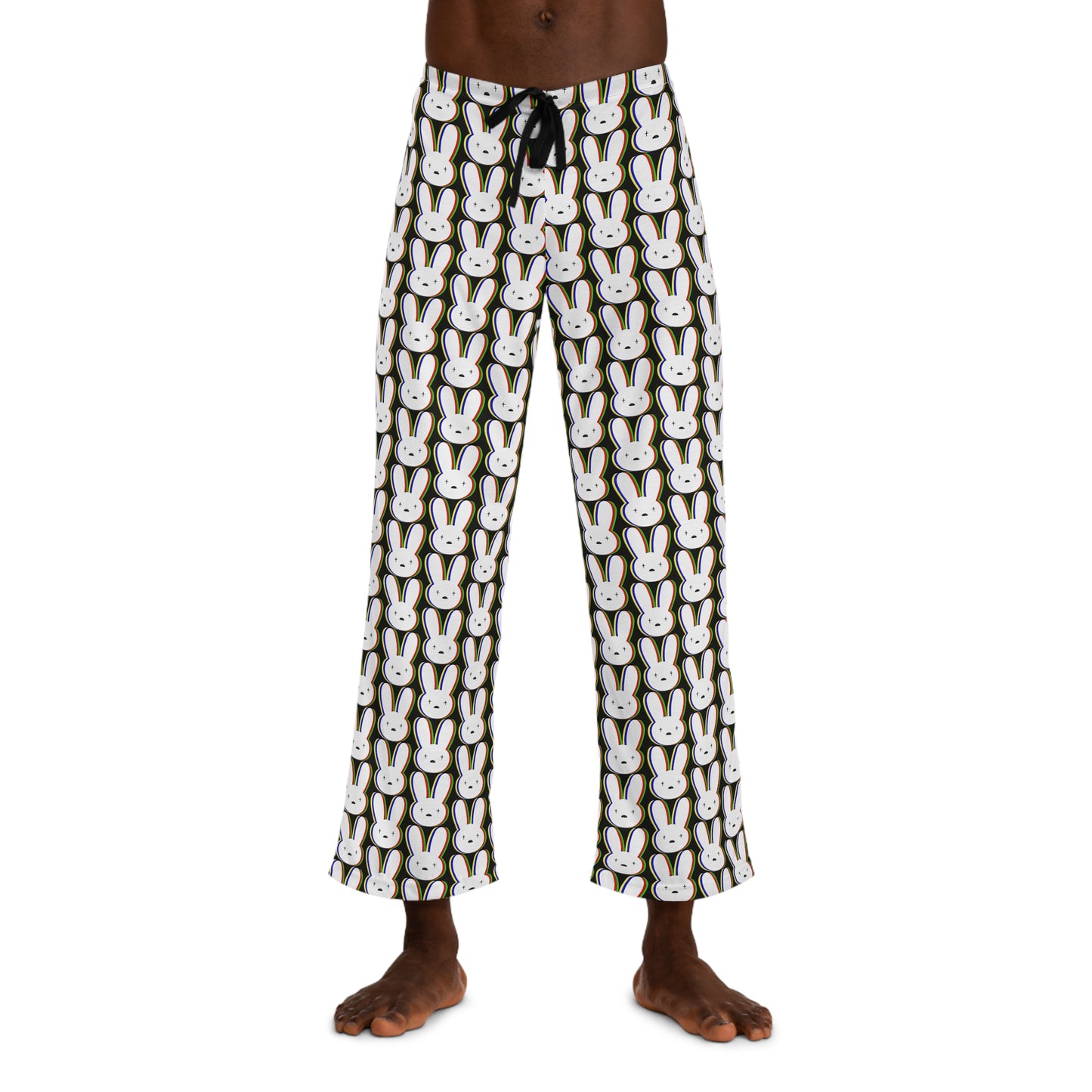 Bad Bunny Logo Pattern Men's Pajama Pants