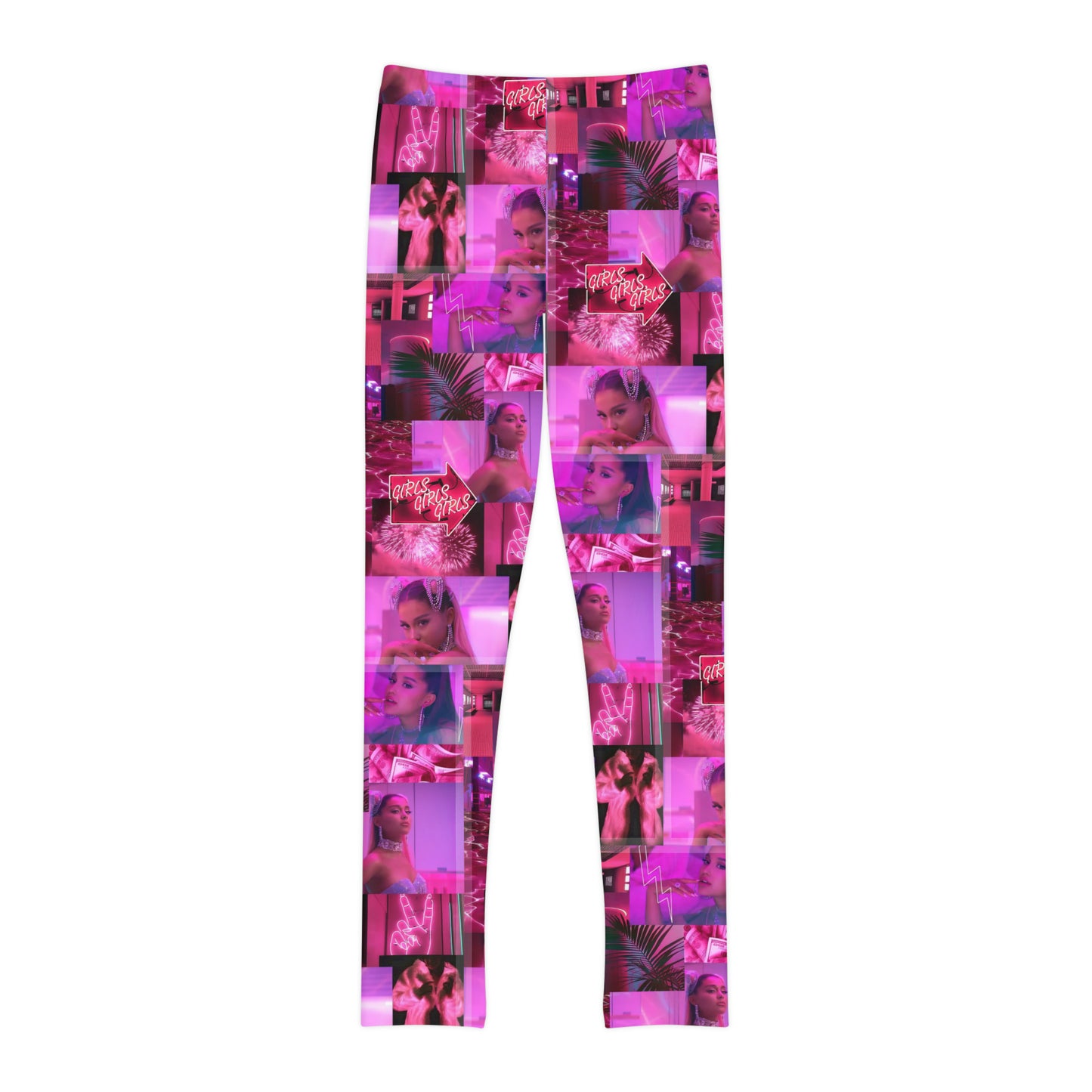 Ariana Grande 7 Rings Collage Youth Leggings