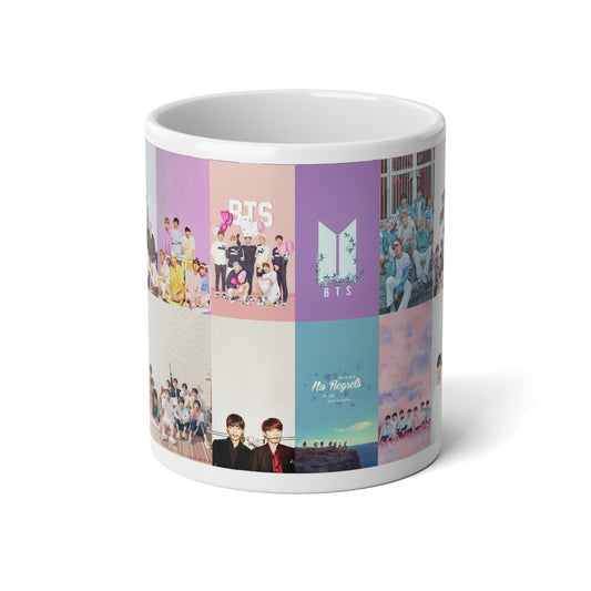 BTS Pastel Aesthetic Collage Jumbo Mug