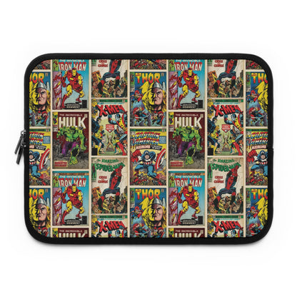 Marvel Comic Book Cover Collage Laptop Sleeve