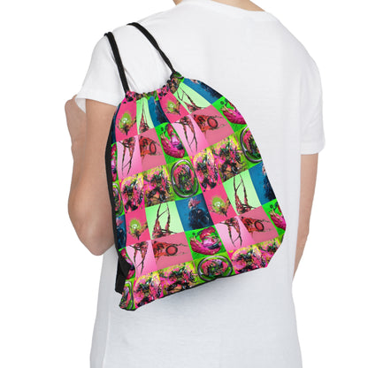 Lady Gaga Dawn of Chromatica Mosaic Outdoor Drawstring Bag