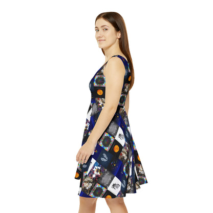 Colplay Album Cover Collage Women's Skater Dress