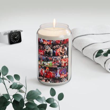 Kansas City Chiefs Superbowl LVIII Championship Victory Collage Scented Candle