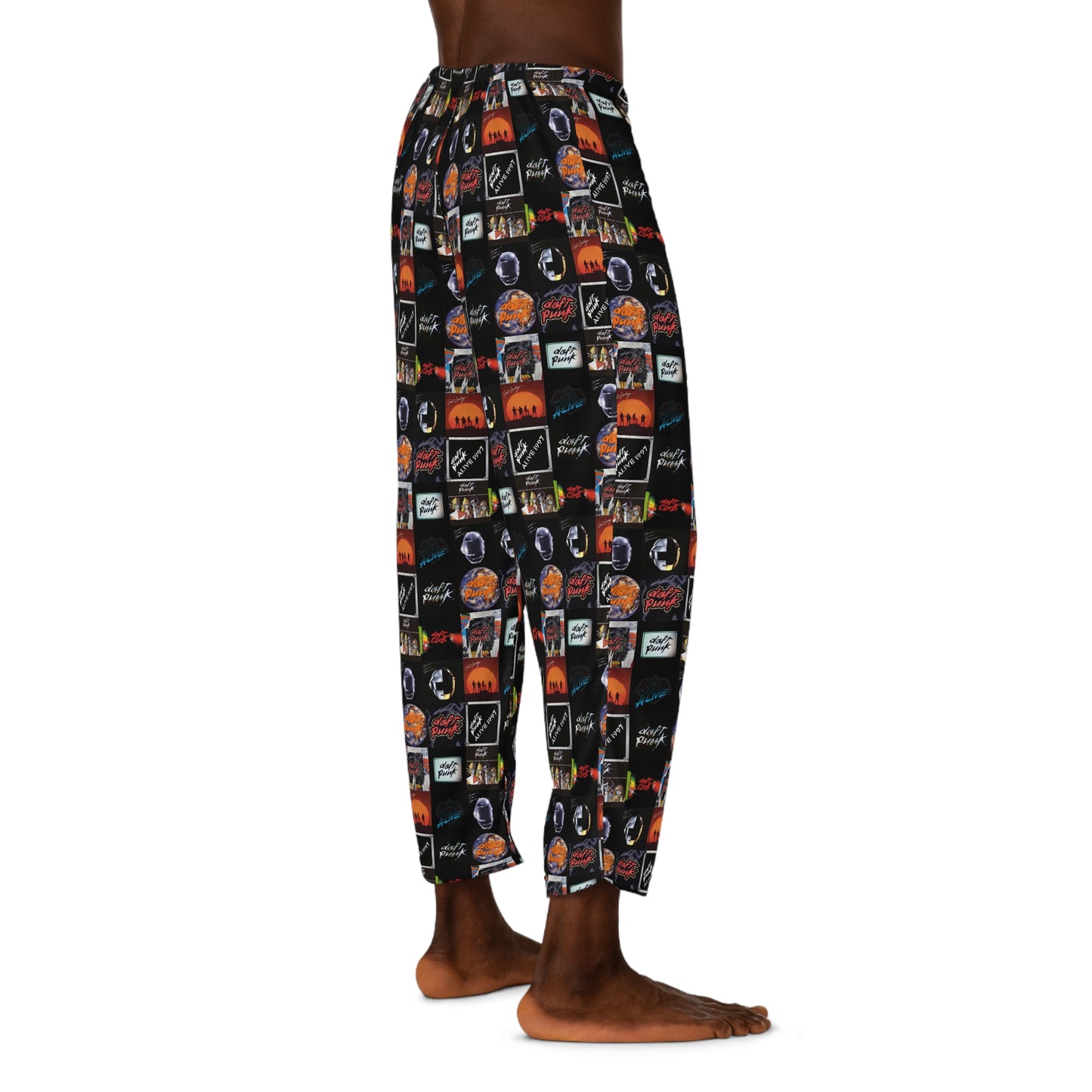 Daft Punk Album Cover Art Collage Men's Pajama Pants