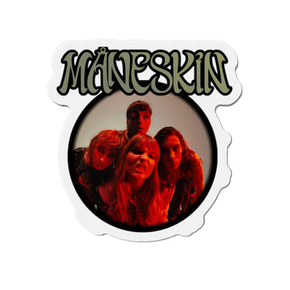 Måneskin Circular Group Photo Die-Cut Magnet