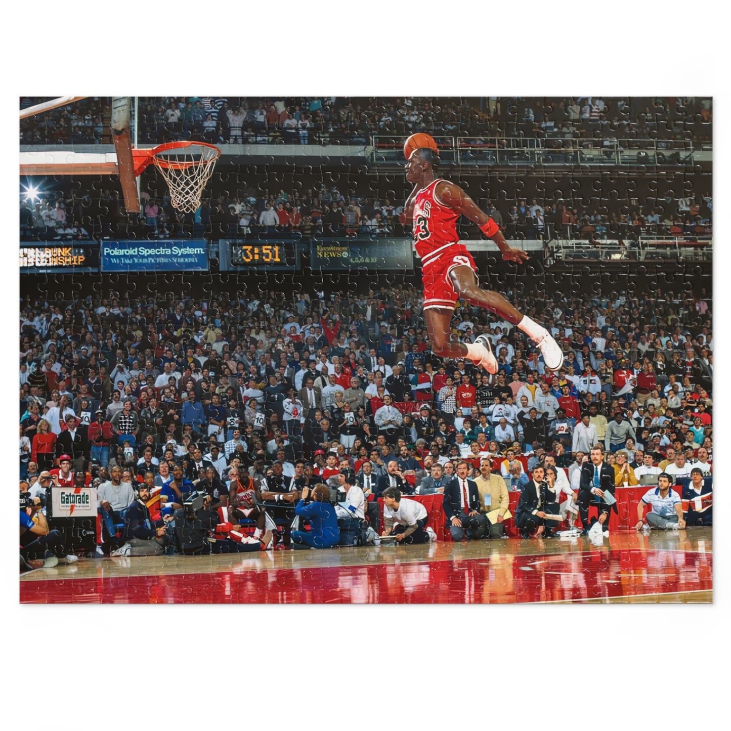 Michael Jordan Free Throw Line Slam Dunk Jigsaw Puzzle (30, 110, 252, 500,1000-Piece)