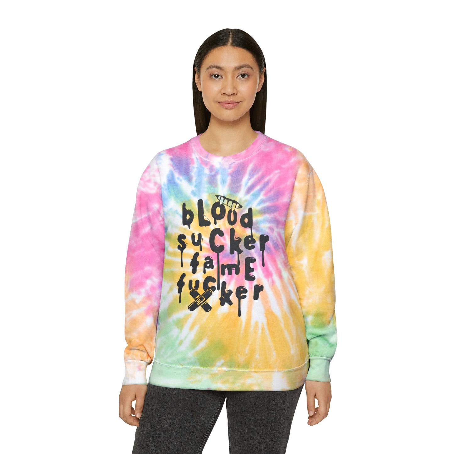 Olivia Rodrigo Blood Sucker Fame Fucker Unisex Tie-Dye Sweatshirt