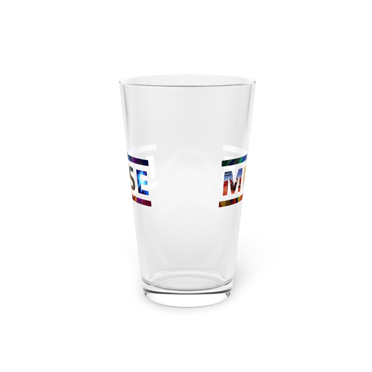 Muse Album Art Letters Pint Glass