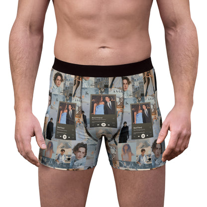 Timothee Chalamet And Zendaya Best Friend Collage Men's Boxer Briefs