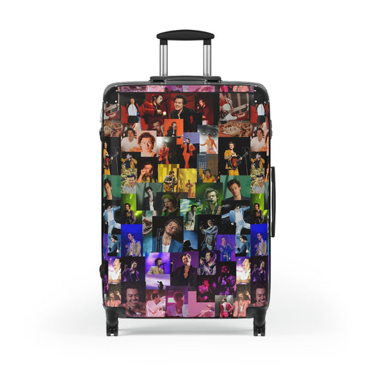 Harry Styles Rainbow Collage Suitcase