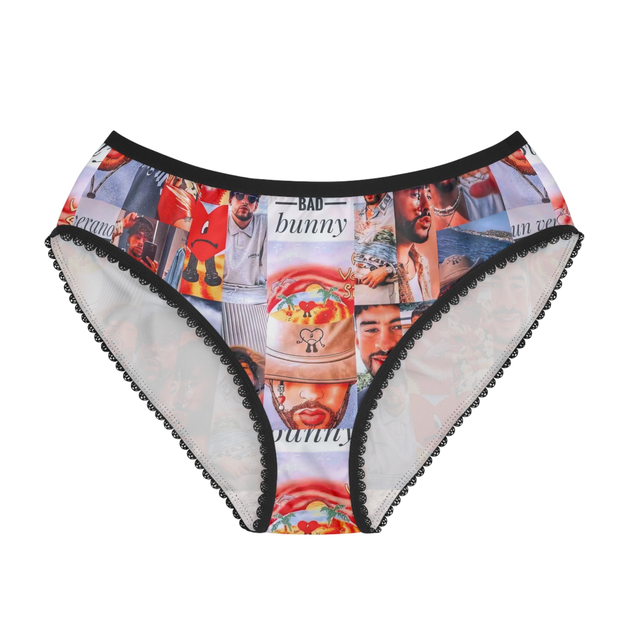 Bad Bunny Un Verano Sin Ti Photo Collage Women s Briefs Panties