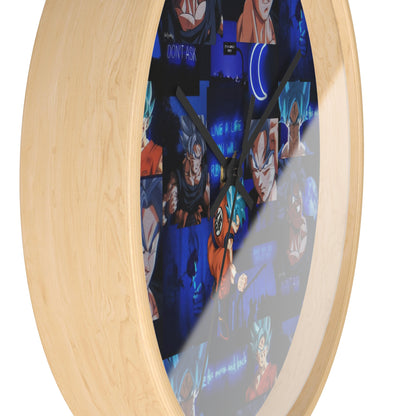 Dragon Ball Z Saiyan Moonlight Collage Wall Clock