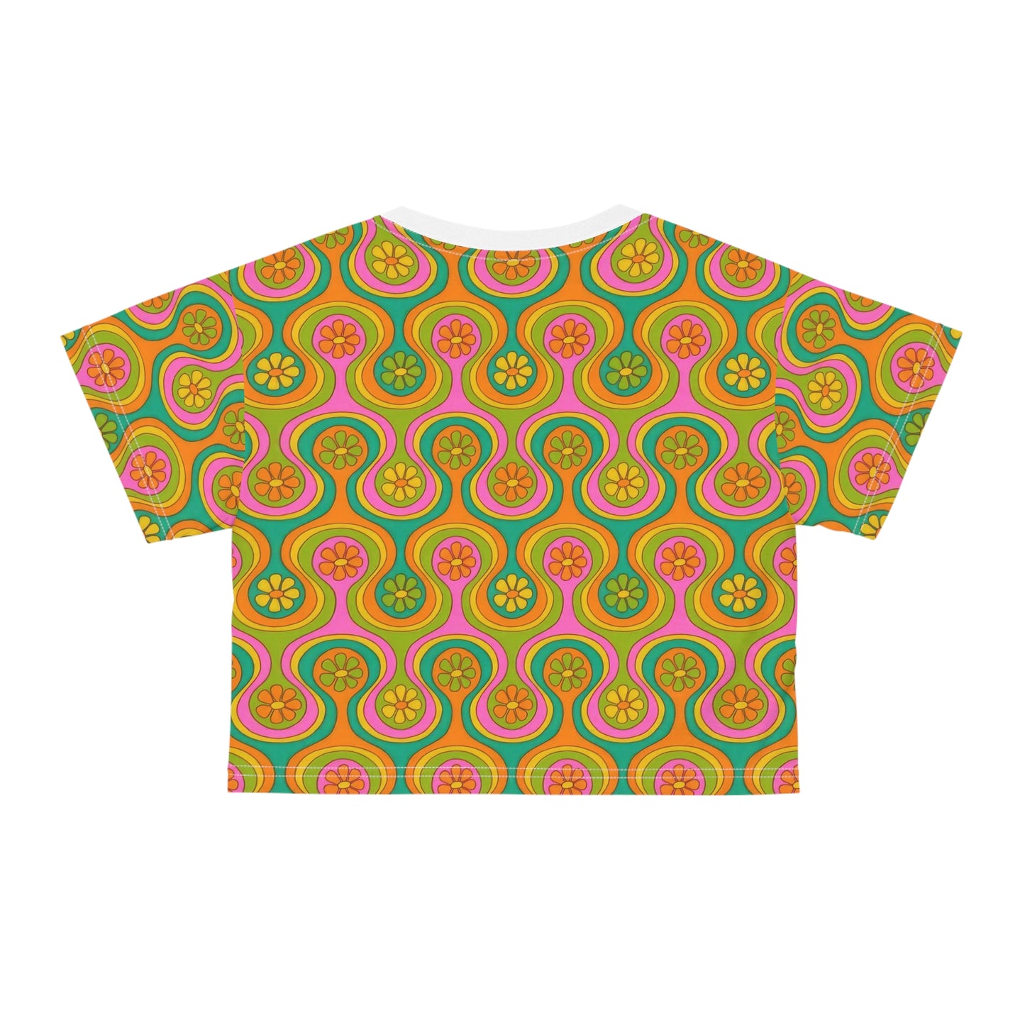 Olivia Rodrigo Groovy Look Up Pose Logo Crop Tee