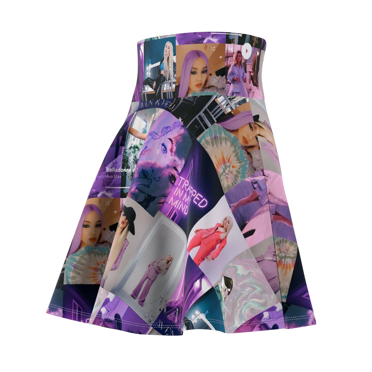 Ava Max Belladonna Photo Collage Women's Skater Skirt