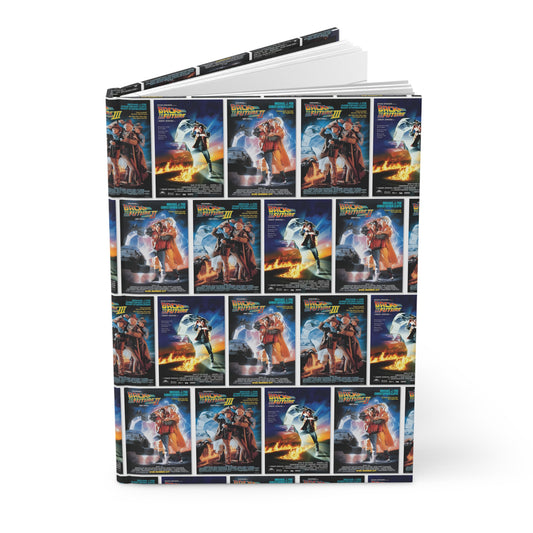 Back To The Future Movie Posters Collage Hardcover Journal