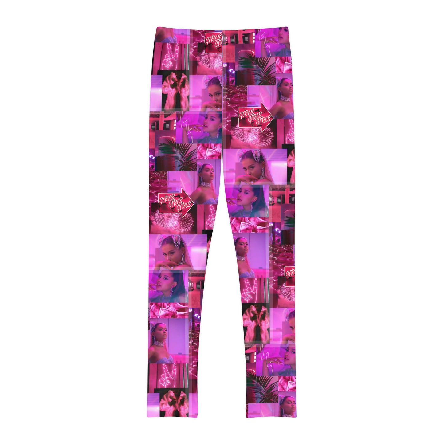 Ariana Grande 7 Rings Collage Youth Leggings