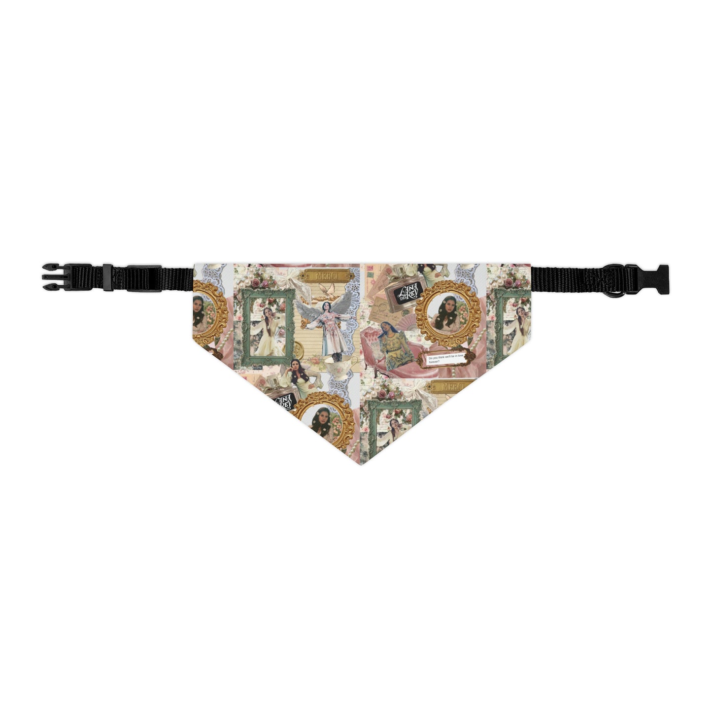 Lana Del Rey Victorian Collage Pet Bandana Collar