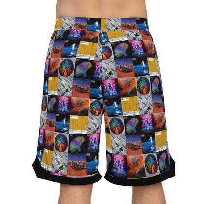 Muse Album Cover Collage Basketball Rib Shorts