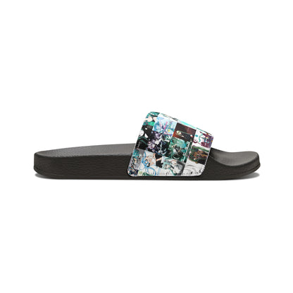 Hatsune Miku Album Cover Collage Men's Slide Sandals