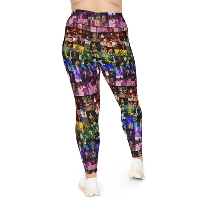 Harry Styles Rainbow Collage Plus Size Leggings