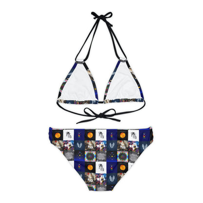 Coldplay Album Cover Collage Strappy Bikini Set