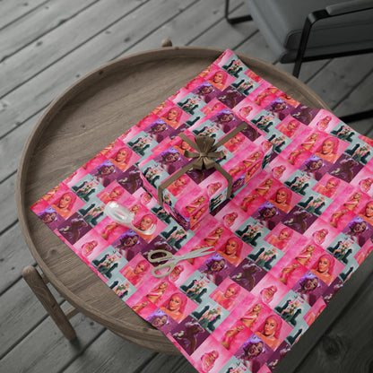 Doja Cat Hot Pink Mosaic Gift Wrapping Paper