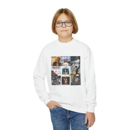 Lana Del Rey Album Cover Collage Youth Crewneck Sweatshirt