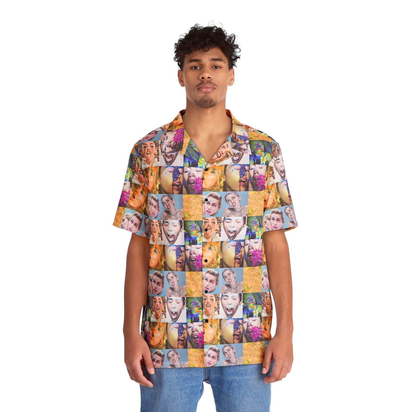 Miley Cyrus & Her Dead Petz Mosaic Men's Hawaiian Shirt