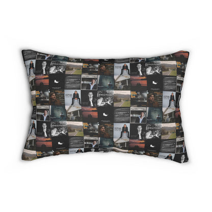 Morgan Wallen Album Cover Collage Spun Polyester Lumbar Pillow