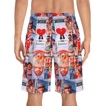 Bad Bunny Un Verano Sin Ti Photo Collage Men's Board Shorts