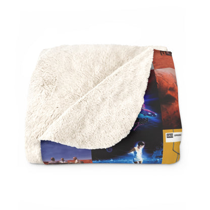 Muse Album Cover Collage Sherpa Fleece Blanket