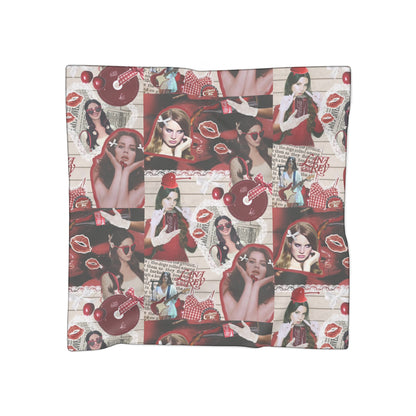 Lana Del Rey Cherry Coke Collage Polyester Scarf