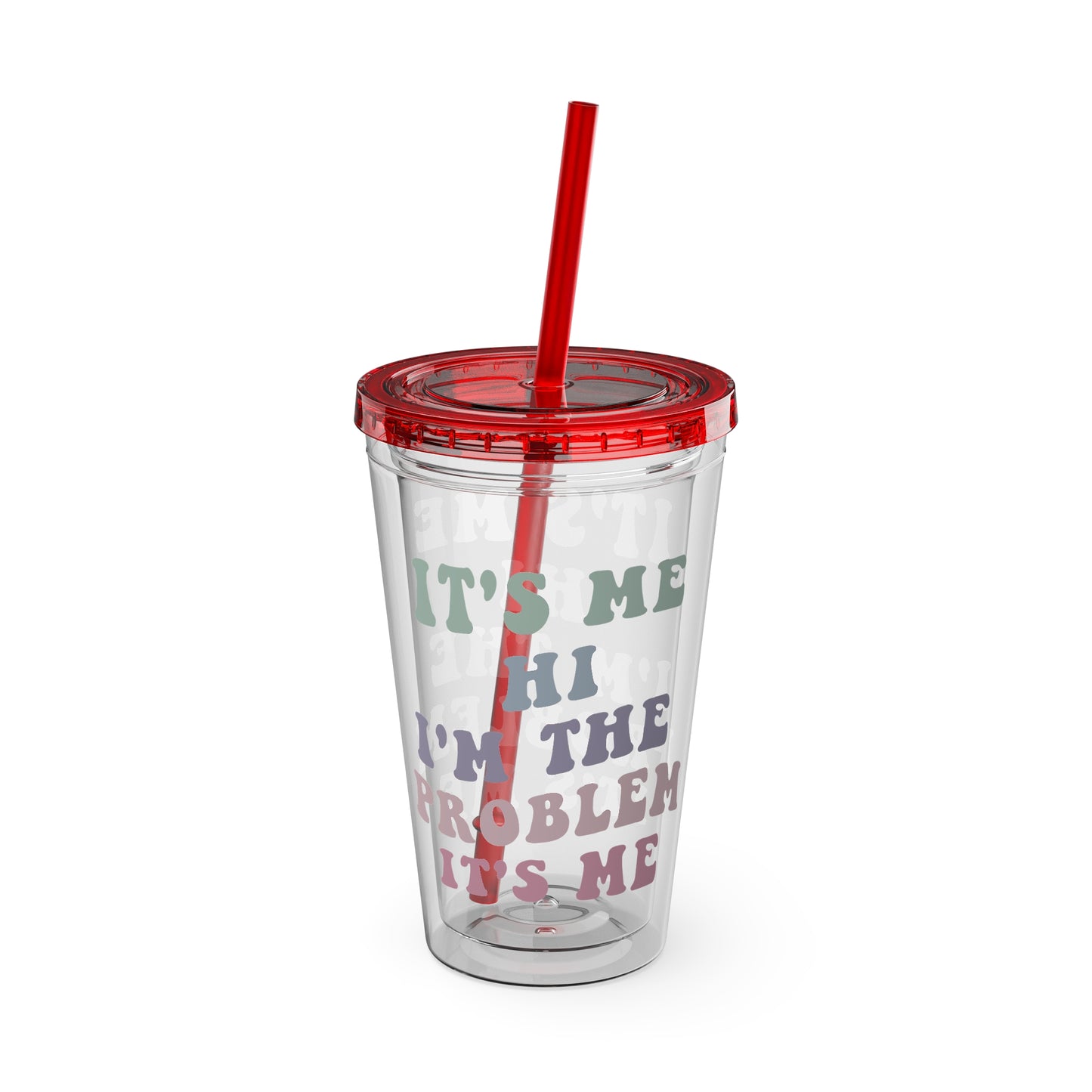 Taylor Swift It's Me Hi Sunsplash Tumbler with Straw