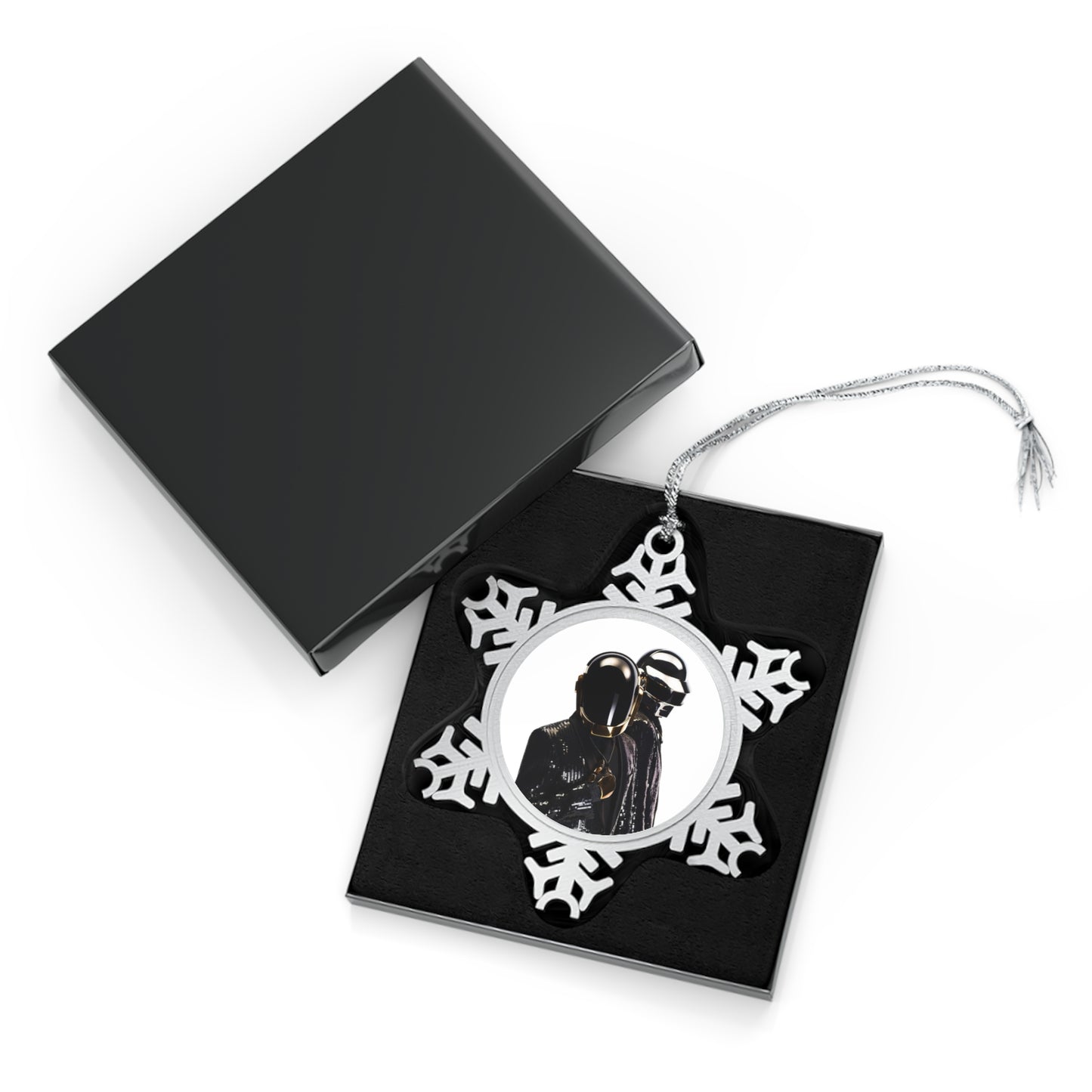 Daft Punk In Black Suits Pewter Snowflake Ornament