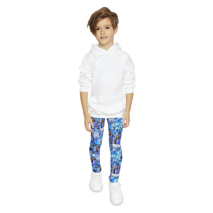 Olivia Rodrigo Blue Aesthetic Collage Youth Leggings