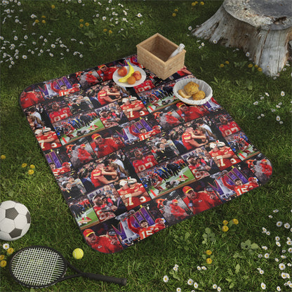 Kansas City Chiefs Superbowl LVIII Championship Victory Collage Picnic Blanket