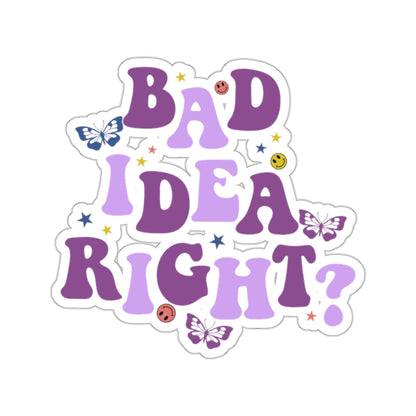 Olivia Rodrigo Bad Idea Right? Kiss-Cut Sticker